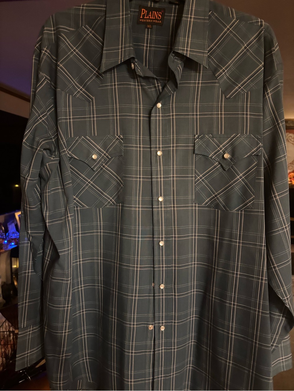 Two Men’s Snap Button Western Shirts